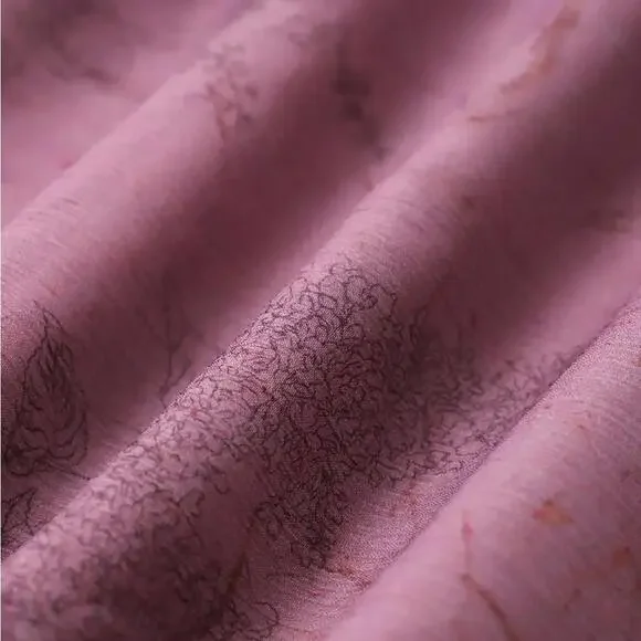 RIHOAS Purple Floral Ruffle Tie Strap Midi Dress S - Picture 3 of 4